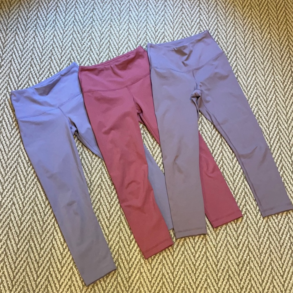 3 pairs of 90 Degree Capri leggings